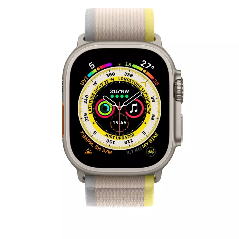 Correa Apple MQEG3ZM/A beige amarillo nailon smartwatch 130-180 mm