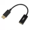 Adaptador de cable DisplayPort a HDMI IBOX iadp4k — DisplayPort (conector macho) a HDMI (conector hembra), conector recto, compatible con 4K, plateado