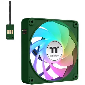 Ventilador de caja Thermaltake CT120 EX Reverse ARGB Sync 120mm pack de 3 verde