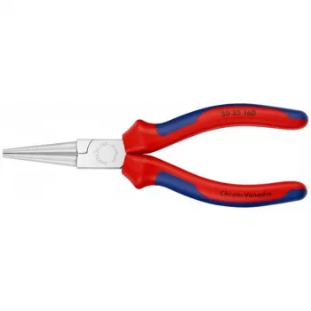 KNIPEX 30 35 160 – alicate plano para puntas – 2,5 mm – 4,1 cm – acero – azul/rojo – 16 cm