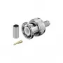 Goobay 11333 Conector BNC de crimpar para cable RG 58/U, pin dorado
