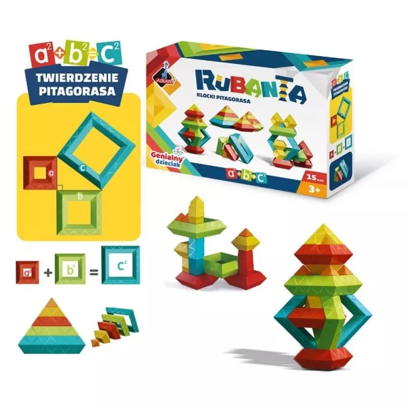 Bloques Pitágoras Rubanta 15 piezas