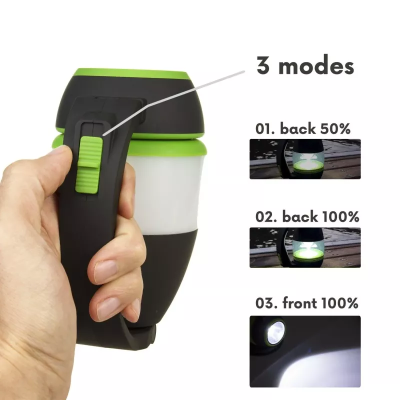 Lámpara de camping LED recargable MACLEAN MCE298 3W portátil, alimentación USB, compacta