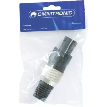 Conector de cable de altavoz de 4 polos Omnitronic 30203515, 4 contactos para conexiones de altavoz de audio