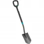 Gardena 17012-20 – Pala de drenaje – acero – negro – en forma de D – monocromo