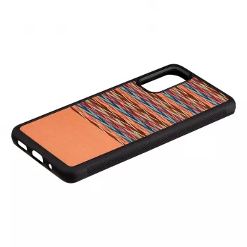 Funda para móvil Man and Wood Galaxy S20 marrón a cuadros negro – Funda protectora para Samsung Galaxy S20