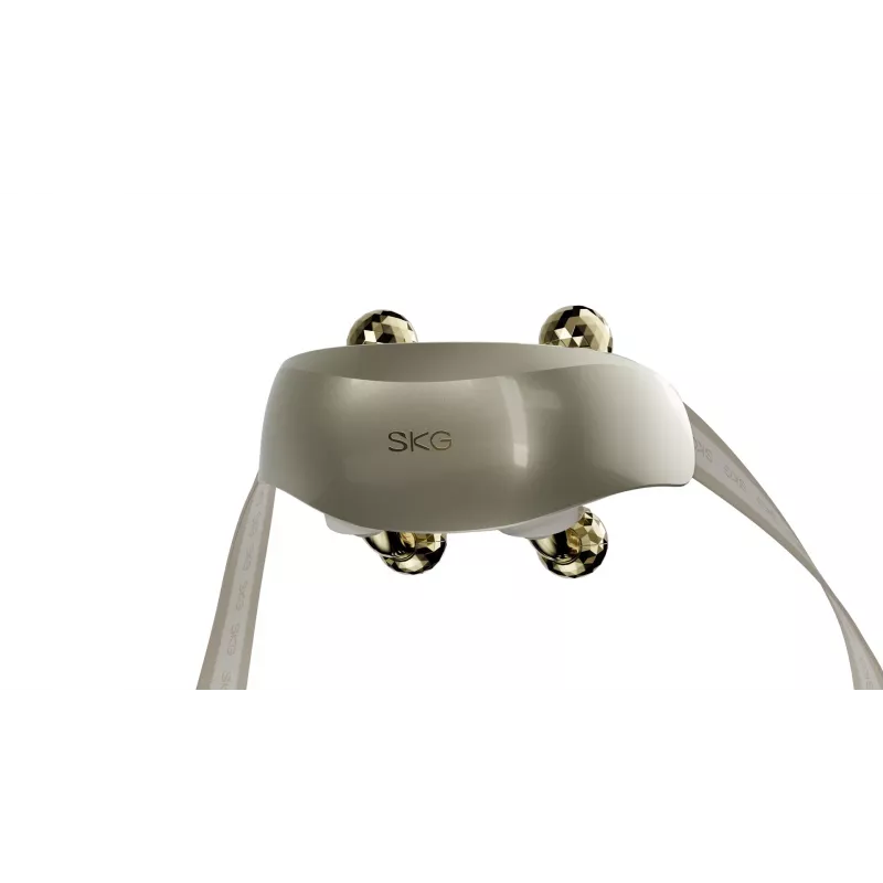 SKG H7 Ultra-E – Cabezales de masaje dorados, masaje combinado, masaje por compresión, masaje amasador, masaje por vibración, cuello, hombros, Dorado, Plástico, Botones, Batería