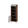 Estantería Cama 3 ALMERA 60x42x185 nogal/cashmere