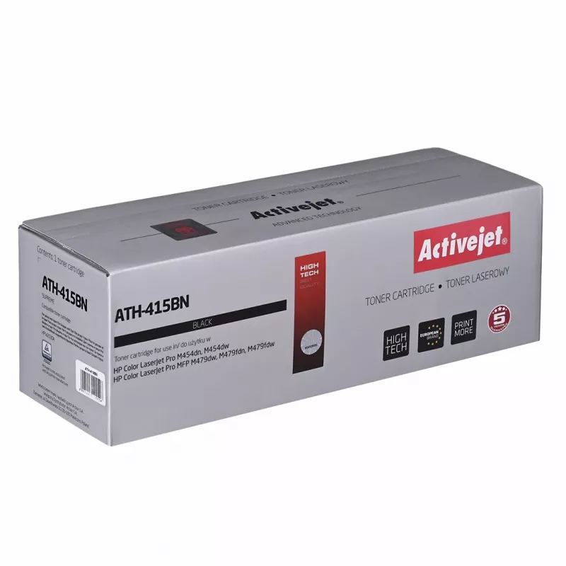 Tóner Activejet ATH-415BNX (sustituto de HP 415X HP415X W2030X; Supreme; 7500 páginas; negro)