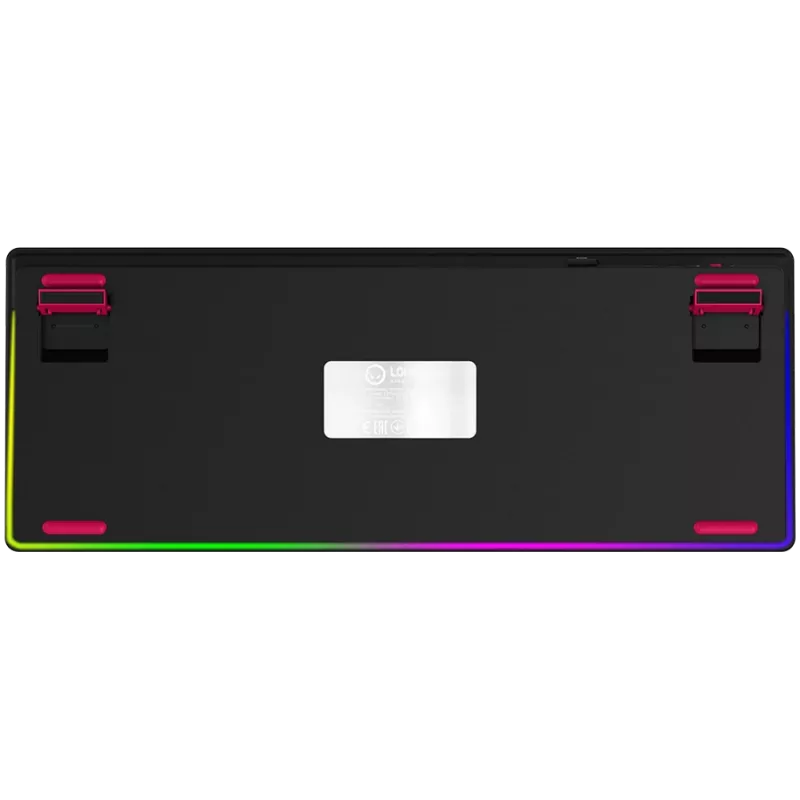 LORGAR KBP70TKLW, teclado gaming mecánico inalámbrico TKL Pro, negro/rojo, distribución EN