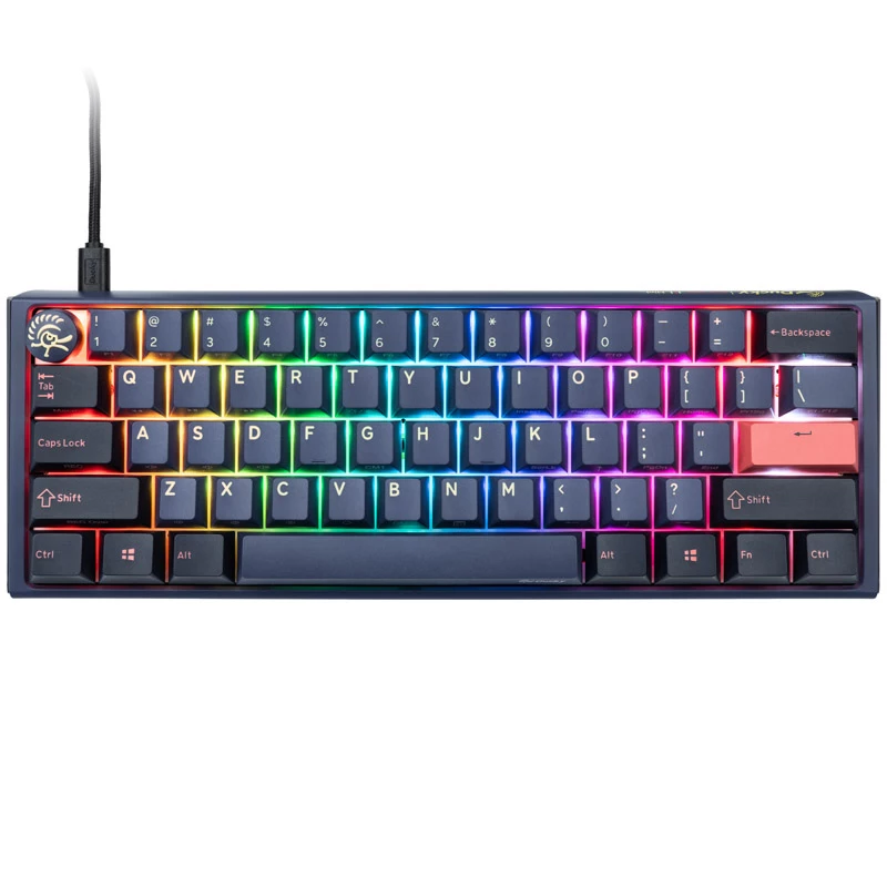 Teclado Ducky One 3 Mini gaming USB QWERTY inglés azul