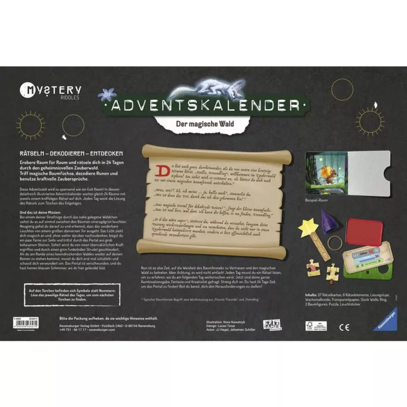 Mystery Adventskalender - Der magische Wald, juego de puzle