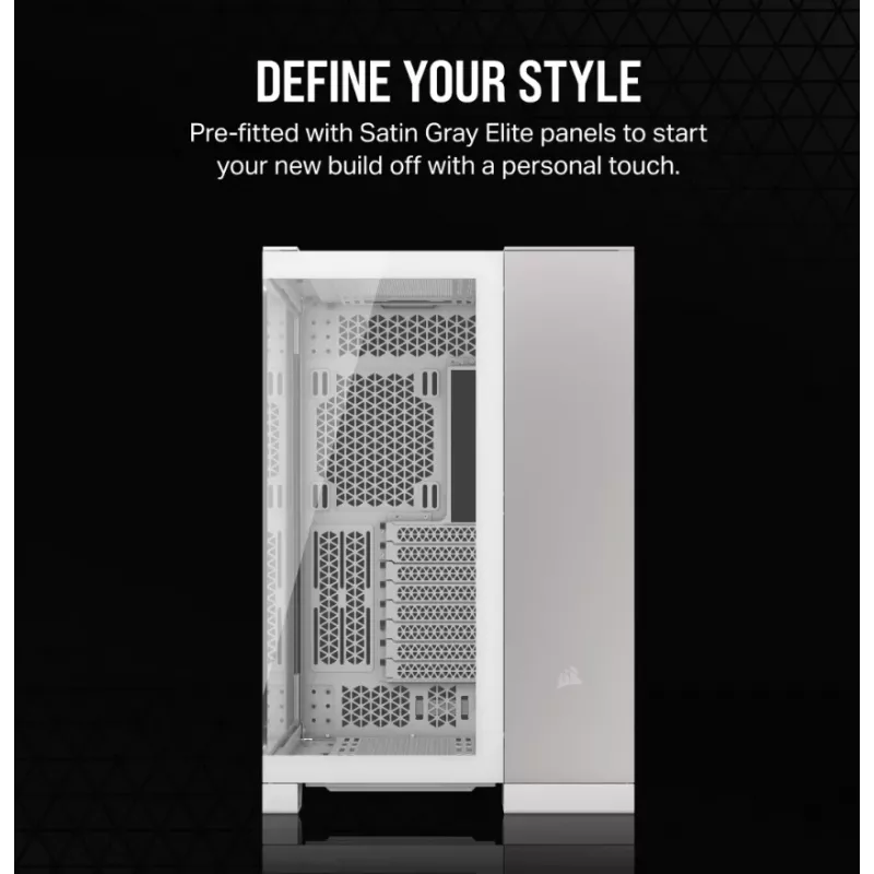 Caja de PC Corsair CC-9011285-WW semitorre gris, blanca
