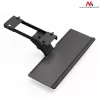 Maclean MC-757 bandeja para teclado bajo el escritorio, acero, máx. 2 kg, negra