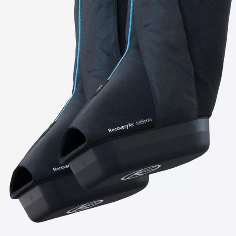 Therabody RecoveryAir JetBoots masajeador de compresión para piernas, talla M, negro