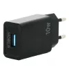 Mobilis - fuente de alimentación - rápida - 10,5 vatios - QC (USB) - Negro - Europa (001360)