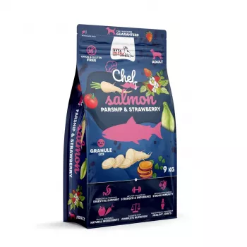 SYTA MICHA Chef Salmón, chirivía y fresa - Comida seca para perros - 9kg