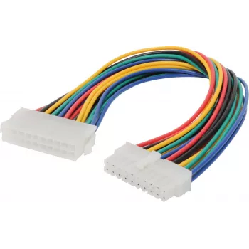 Cable ATX 20‑Pin ShiverPeaks BS78224‑HQ — conector macho a conector hembra de 20‑Pin, 0,3 m