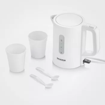 Hervidor de agua eléctrico Severin 0,5 L 1100 W blanco
