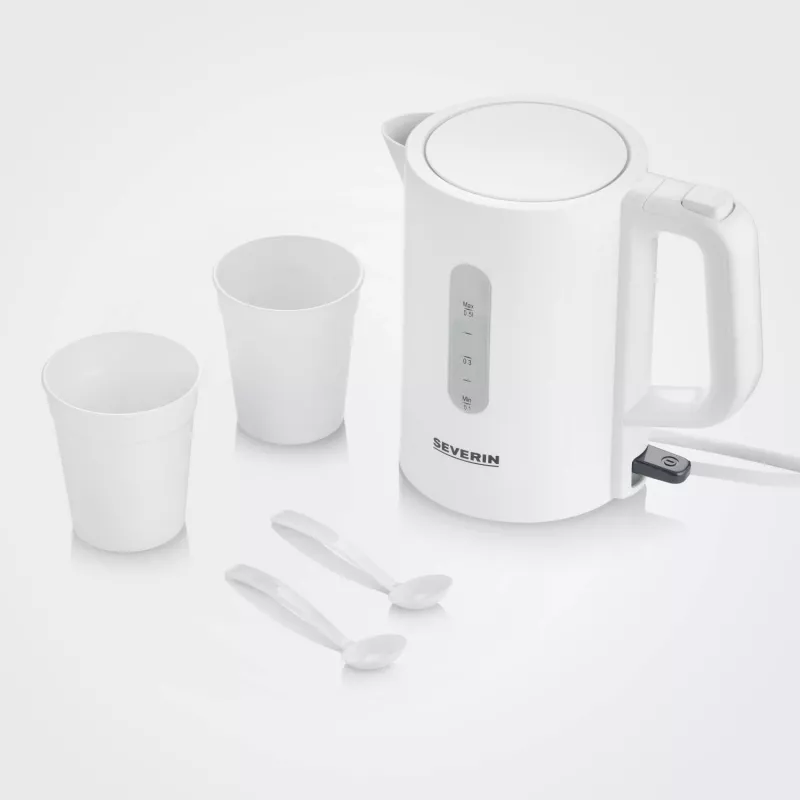 Hervidor de agua eléctrico Severin 0,5 L 1100 W blanco