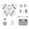 Dron DJI Flip con 4 rotores, cámara de 48 MP, vídeo 3840×2160, batería 3110 mAh, Negro/Blanco