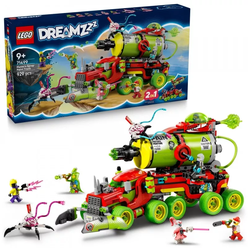 LEGO DREAMZZZ 71499 camión de pintura en aerosol de Mateo