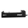 Cargador de baterías XTAR SC1 de una ranura USB-C para celdas Li-Ion 18650, 1 ranura, negro