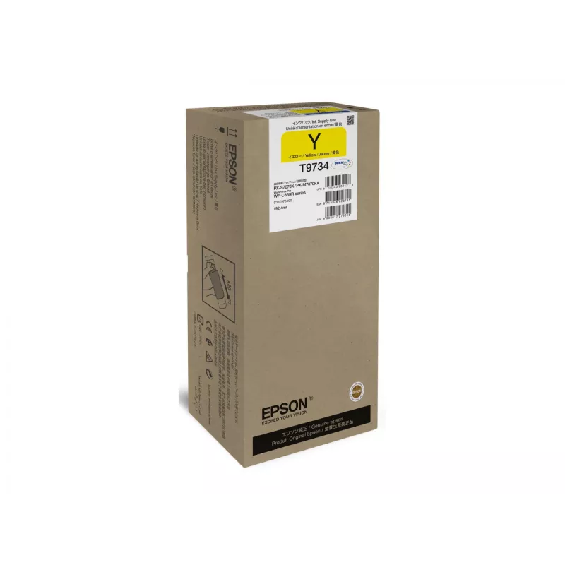 Cartucho de tinta Epson WF-C869R T97340N amarillo XL – original de alta autonomía (XL)