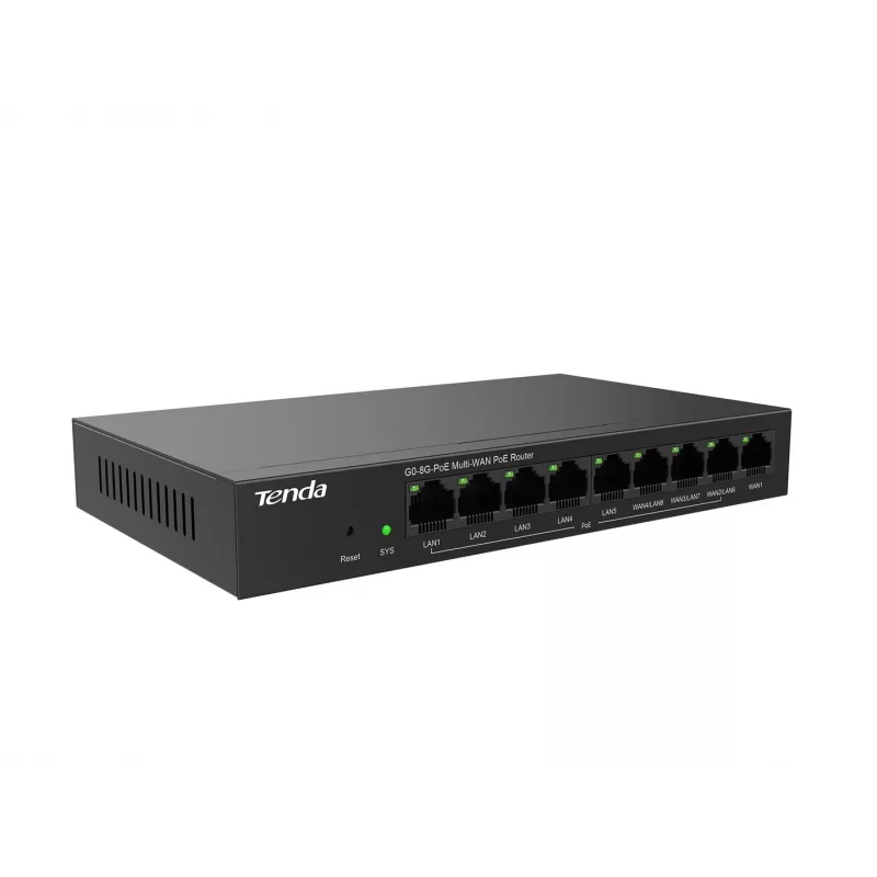 Router con cable Tenda G0-8G-PoE Gigabit Ethernet negro
