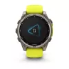 Garmin fenix 8 Solar Sapphire 47 mm reloj inteligente GPS, pantalla táctil de 3,3 cm (1,3") 260 x 260, Wi-Fi, titanio, correa de silicona amarilla/grafito, amarillo