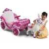 Carroza eléctrica Disney Princesas con caballo Huffy 6 V rosa