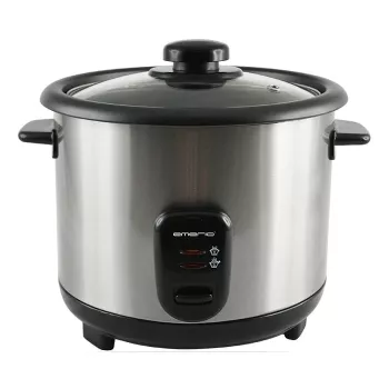 Emerio RCE-110118, negro, acero inoxidable, 1,5 l, 500 W, 265 mm, 240 mm, 263 mm