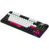 LORGAR KBP70TKLW, teclado gaming mecánico inalámbrico TKL Pro, negro/rojo, distribución EN