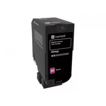 Cartucho de tóner Lexmark 74C20ME 1 ud. magenta