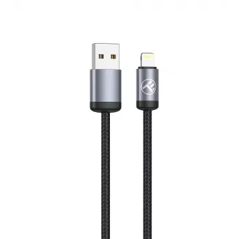 Cable USB a Lightning Tellur TLL155761, 1 m, 3 A, negro