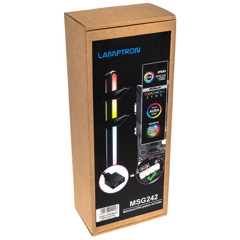 Soporte para GPU Lamptron soporte GPU ARGB — negro