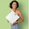 Ecomed by Medisana PS-72E báscula de persona – 150 kg, plataforma de cristal, blanca