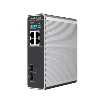 Switch de red gestionado L2 RUIJIE RG-NIS2100-4GT2SFP-HP — 4× Gigabit RJ45, 2× SFP, PoE++ (180 W), montaje en rack/pared/DIN