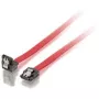 Cable Equip SATA II, acodado, 0,5m, 0,5 m, SATA II, SATA 7 pines, SATA 7 pines, conector macho/conector macho, rojo