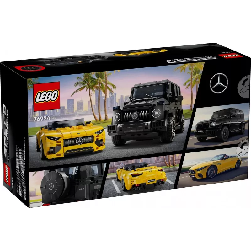 LEGO Speed Champions Mercedes-AMG G 63 y Mercedes-AMG SL 63 76924, Multi