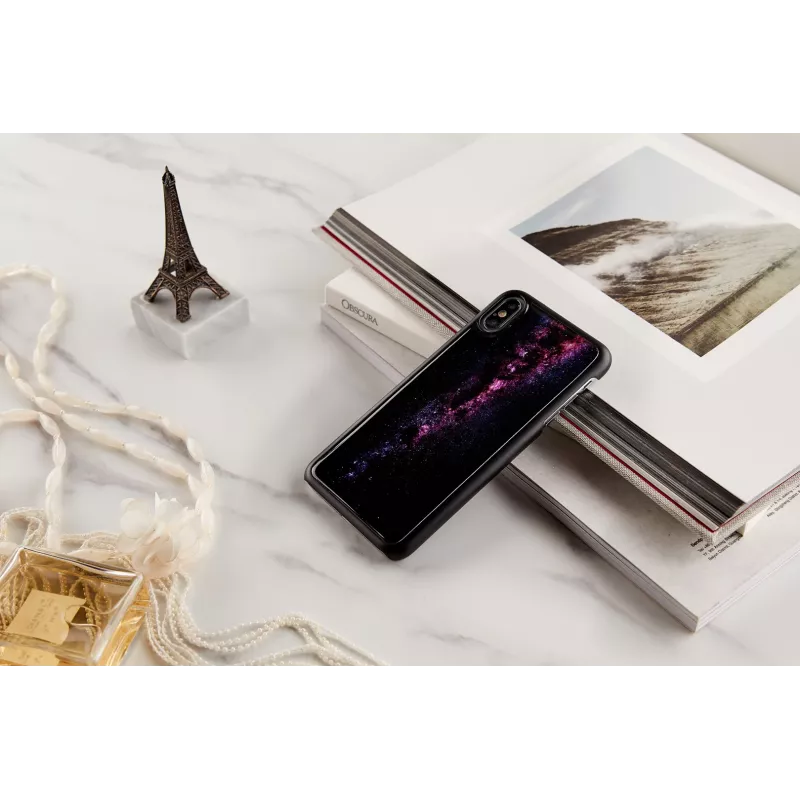 Funda para móvil iKins para iPhone XS Max — milky way negra