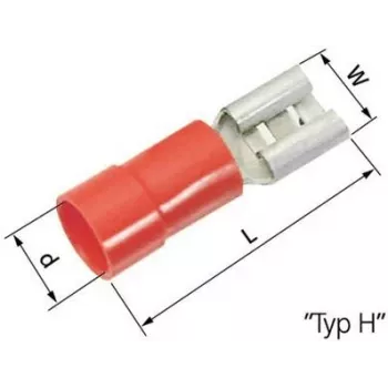 Lapp L-RA 49 H - L-RA 49 H - rojo - conector hembra - recto - latón - poliamida - latón (63101030)