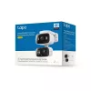 TP-Link Tapo C246D cámara de seguridad de interior / exterior con doble objetivo y movimiento horizontal/vertical, 2K 3MP (2304×1296), gran angular de 125° + teleobjetivo de 6 mm, IP65, Wi-Fi, microSD de hasta 512 GB