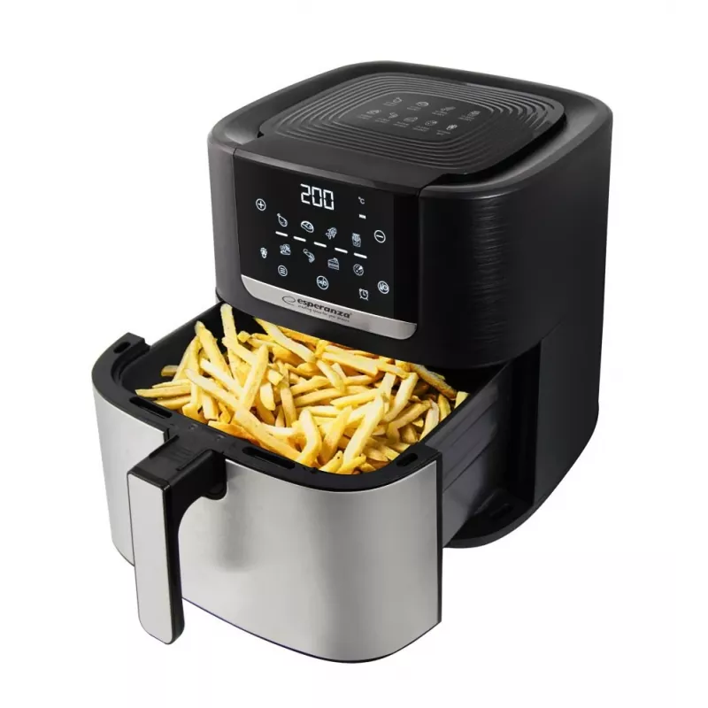 Esperanza EKA004 Pollo Fritto freidora sin grasa, 8 L, 1700 W, inox