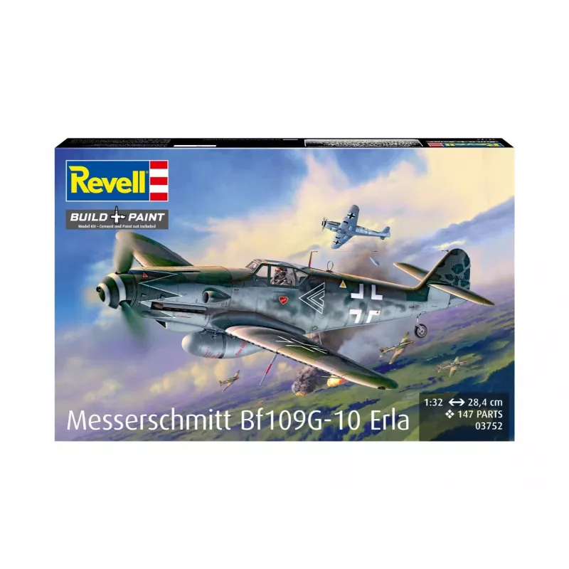 Modelo de avión de plástico REVELL Messerschmitt Bf109G-10 Erla escala 1:32