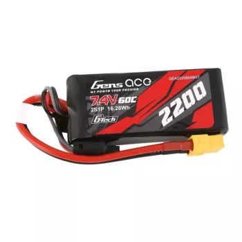 Batería Gens ace G-Tech 2200mAh 7,4V 60C 2S1P LiPo