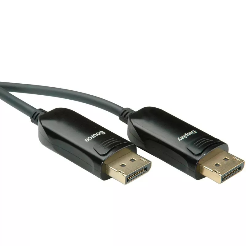 Cable DisplayPort v1.4 ROLINE AOC 8K60 ST/ST 20m - cable - digital/visualización/vídeo - 20 m (14.01.3493)