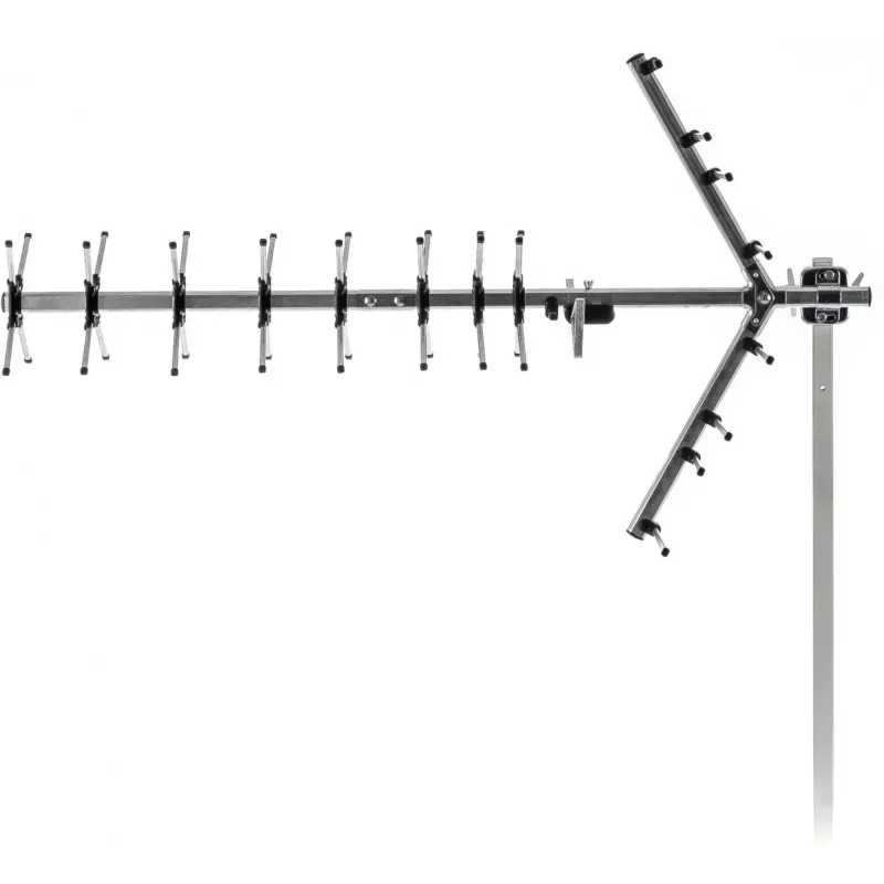 Antena de TV exterior SENCOR SDA 611 DVB‑T2/T 12 dB 75Ω con filtro 4G LTE