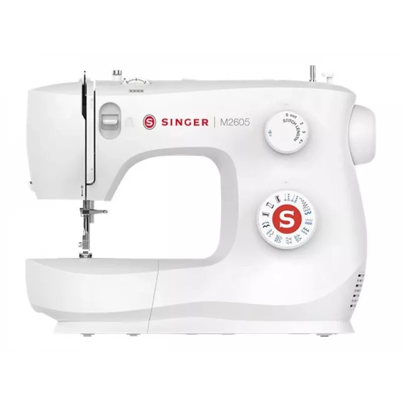 Máquina de coser automática SINGER M2605 Electromecánica Blanca