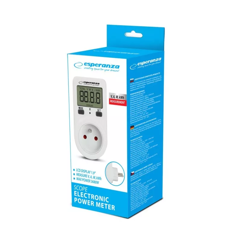 Medidor de consumo eléctrico Esperanza ELA102